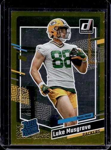 2023 Donruss Luke Musgrave Press Proof Gold Rated Rookie #39/50