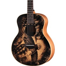 Taylor Guitars 4 Vets GS Mini Americana SE Acoustic Guitar Custom Graphic