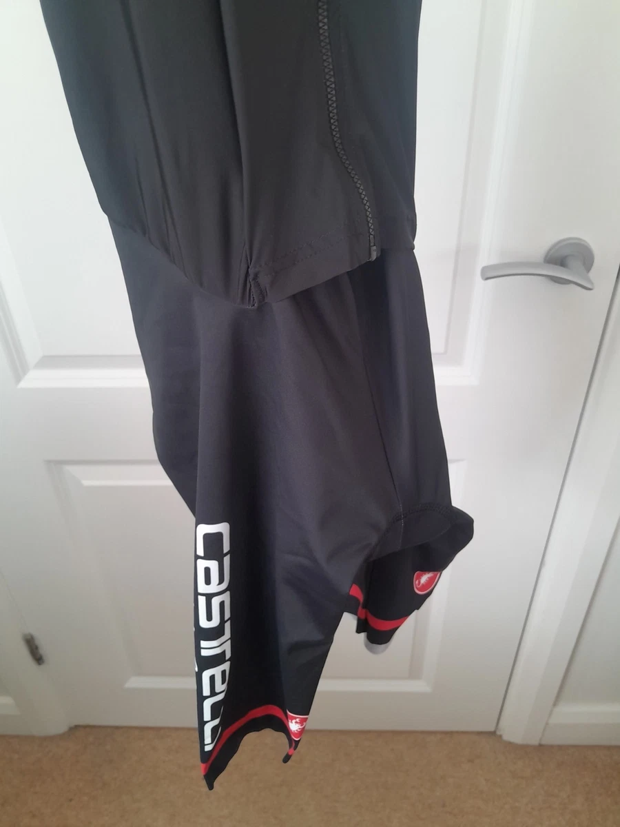 Traje de triatlón Castelli PR para hombre manga corta mediano, negro