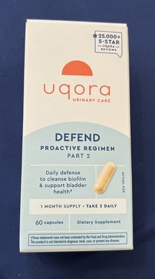 Uqora Defend 2 Dietary Supplement Capsules Exp 2027+