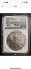 2025(P) SILVER EAGLE PRIVY NGC MS70 FIRST 50K MERCANTI GAUDIOSO LIMITED SIGNED