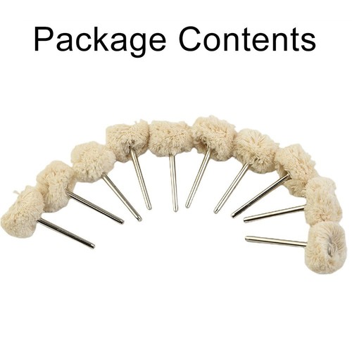 10PCS Woolen Cotton Thread Polishing Wheels Brush Buffing Pad For ...