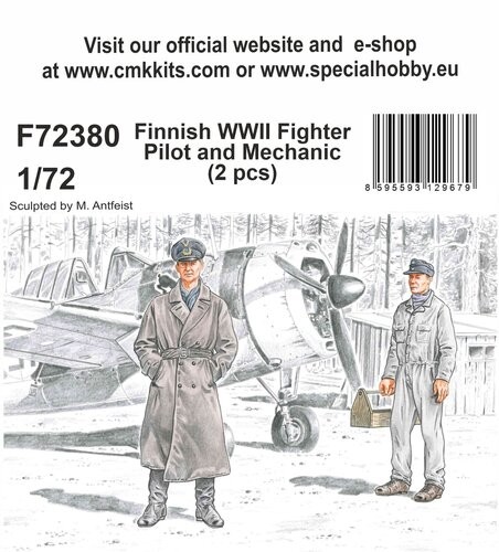 CMK 129-F72380 - 1:72 Finnish WWII Fighter Pilot And Mechanic - New
