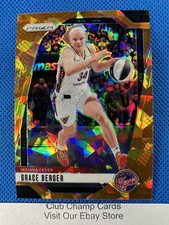 2024 #89 Grace Berger Panini Prizm WNBA Orange Ice Prizm Fever