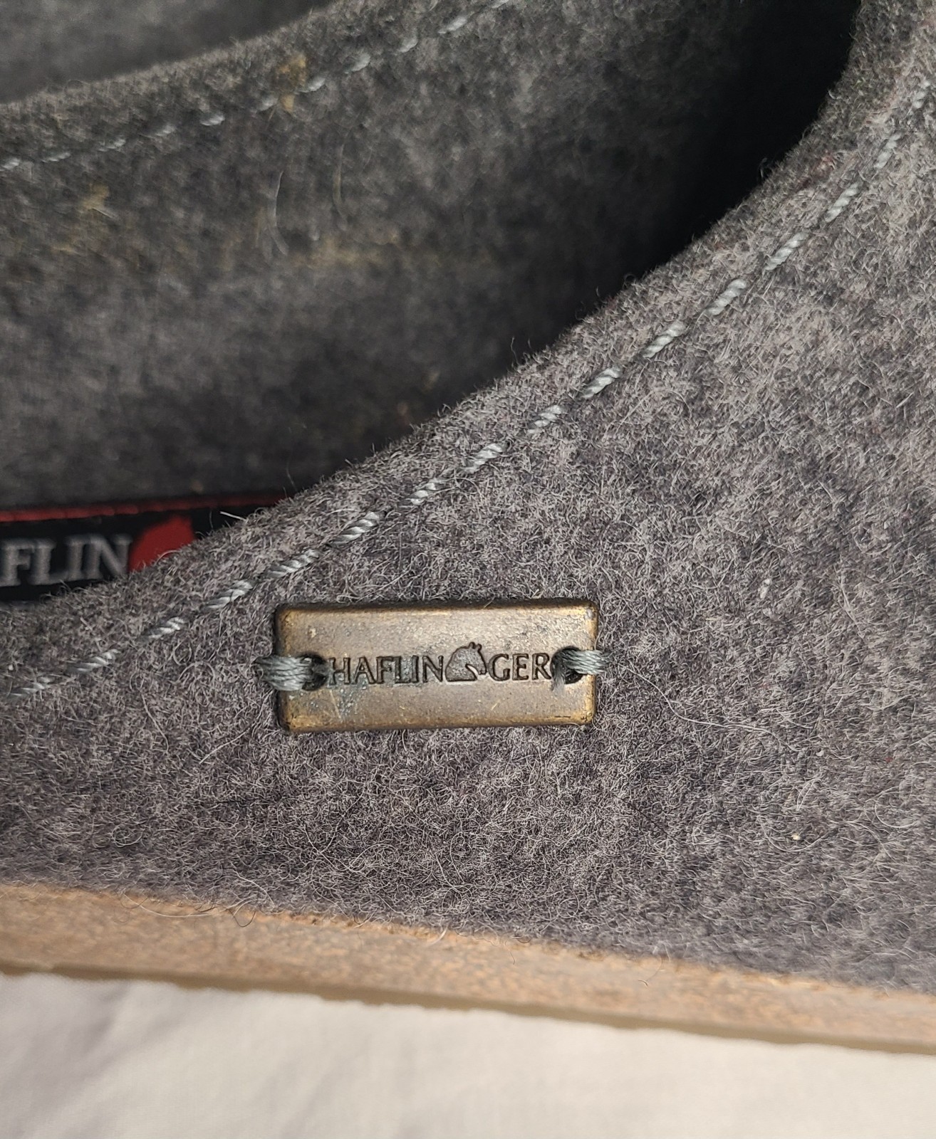 Heflinger Gray Wool Clogs Button Detail Size 38/7… - image 6