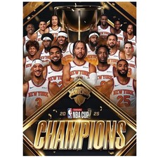 New York Knicks NBA Cup Champions 2025 Team Poster