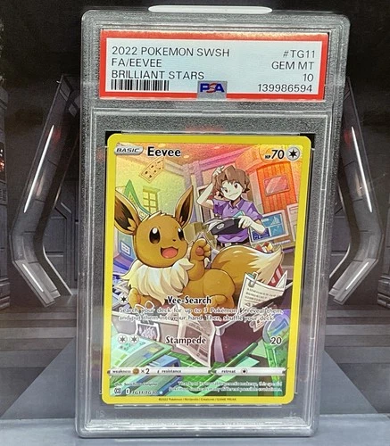 Eevee tg11/tg30 Pokémon SWSH: Brilliant Stars PSA 10 Gem Mint