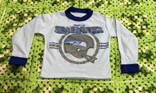 Vtg Kids Seattle Seahawks Long Sleeve Shirt Pajama Top Retro Classic 80s 90s