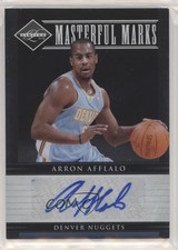 2011 Panini Limited Masterful Marks Signatures 16/50 Arron Afflalo #5 Auto 9cf