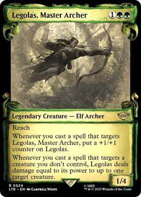 MTG - Legolas, Master Archer - Silver Foil - Showcase - Herr der Ringe Magie