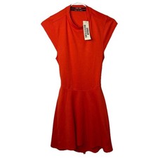 Silence + Noise Urban Outfitters Tomato Red Open Back Mini Dress Small NWT