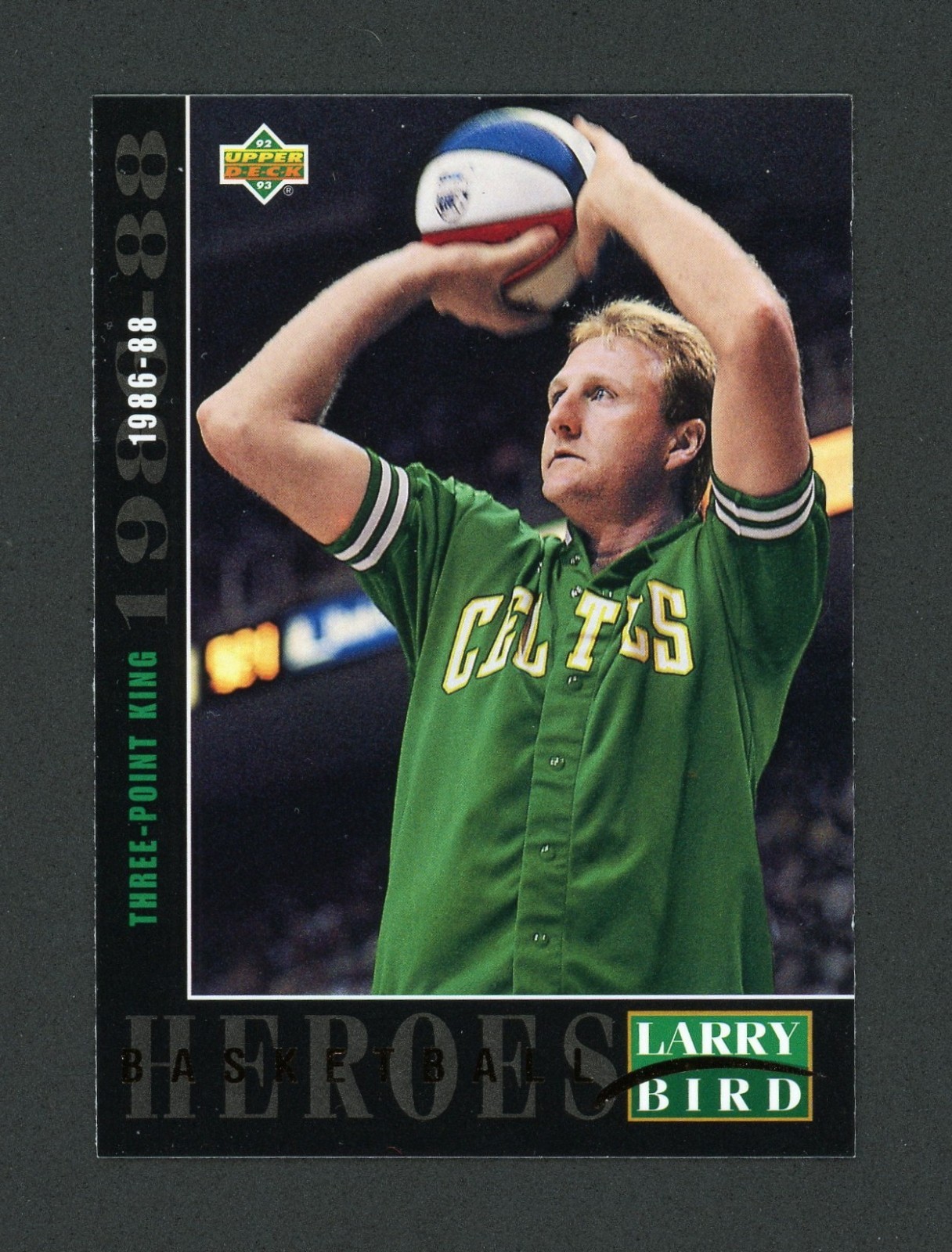 1992-93 Upper Deck Larry Bird Basketball Heroes #24 - Boston Celtics - HOF