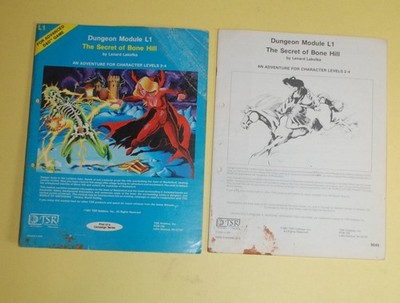 TSR - AD&D, Dungeons and Dragons - L1 - Secret of Bone Hill - 1981