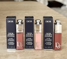 3x DIOR Addict Lip Maximizer Gloss 2ml/001 Pink/018 Intense Spice/038 Rose Nude