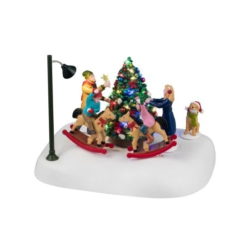Lemax Christmas Village – Ghirlande Di Natale (Set Di 4 Accessori) 54942 Per Villaggio Illuminato