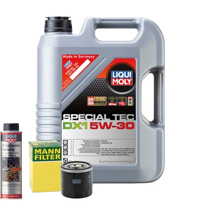 Motoröl 5W30 LIQUI MOLY Special Tec Dx1 5L +MANN Ölfilter +Ölschlammspülung