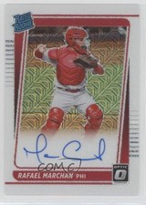 2021 Panini Donruss Optic White Mojo Prizm 86/99 Rafael Marchan #RRS-RA Auto ca0