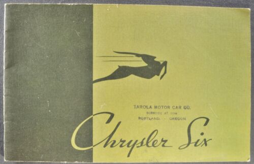 1934 Chrysler Six 6 Katalog Prospekt Cabrio Coupe Limousine TOP Original