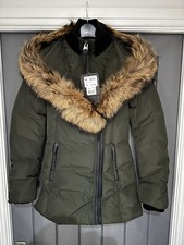 Mackage Women's Adali Down Coat Army Colour Xxs Uk6 Designer Girls Winter Coat