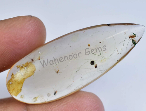 15,00 ct 100 % natürlicher gelber Bernstein Insekteneinschluss zertifiziert loser Edelstein - Bild 5 von 6