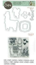 Llama Love Sizzix Clear Stamps & Framelits Die Set 663512 NEW!