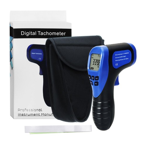 Portable Digital Tachometer Non-Contact Surface Speed Tach Meter Gauge ±0.02%+1 - Picture 2 of 10
