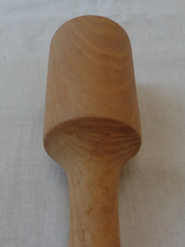 Antique Wooden Pestle Vtg Farm Home Kitchen Accessory Mortar Food Grinding Tool - Picture 3 of 8