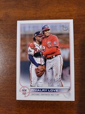 Juan Soto Ozzie Albies 2022 Topps Update Rivalry Love /99 Vintage Stock SP