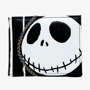 the nightmare before christmas jack skellington head stripe bi fold wallet ebay ebay