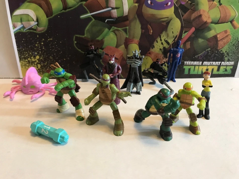 Teenage Mutant Ninja Turtles Party Favors Set of 12 Shredder, April, and More! - Image 2 of 4
