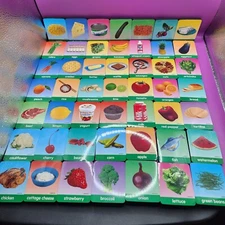 49 pc Food Themed Foam Magnets 2.5x2"  Children Learning Education 