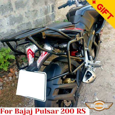 For Bajaj Pulsar 200 RS Rack luggage system Rouser RS 200 Side carriers, Bonus