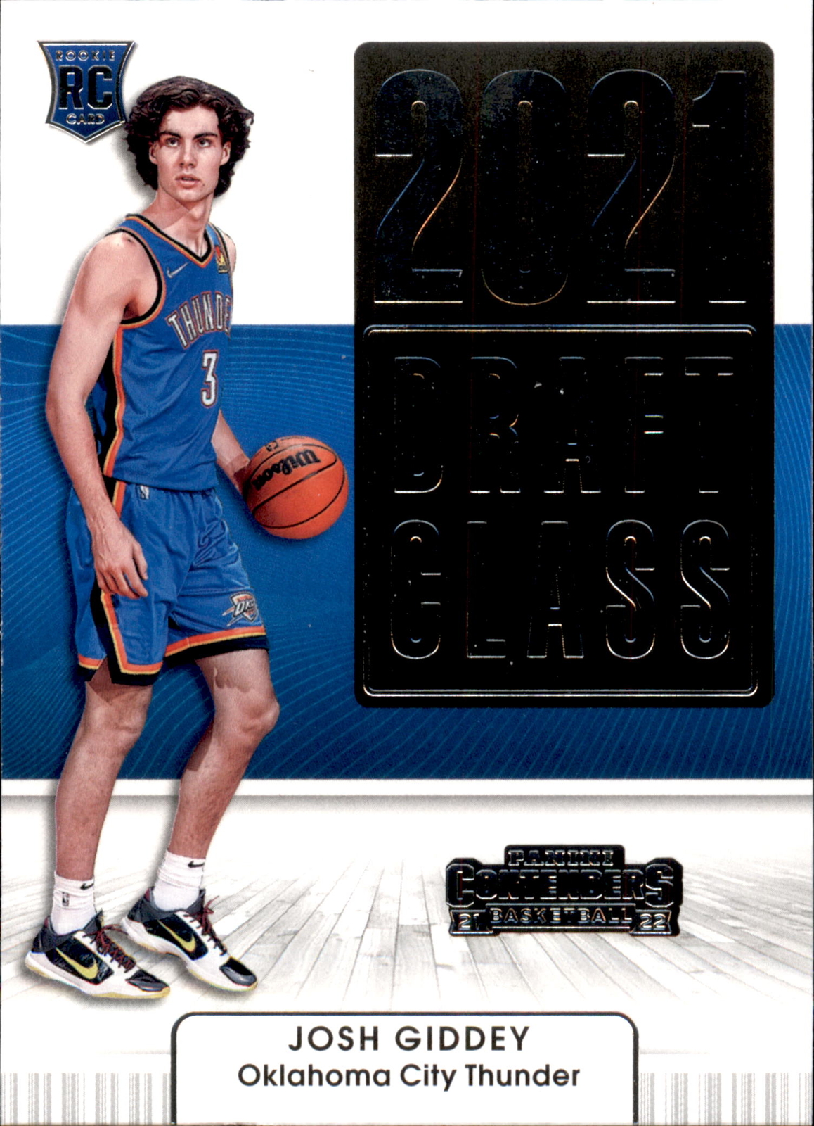 2021-22 Panini Contenders '21 Draft Class Contenders #6 Josh Giddey RC Card