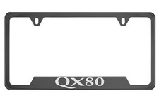 Black Chrome License Plate Frame For Qx80