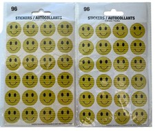 Smiley Face Stickers Teacher Rewards Party Favors 96 ct Lot of 2 Gift 192 Total