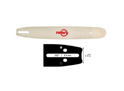 9522316 Rotary Copperhead 16'' .325 .050 66DL Pro Guide Bar - Free Shipping