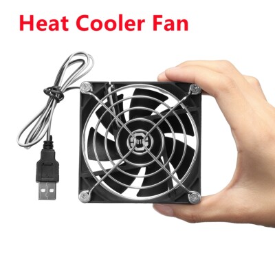 8cm DC 5V USB Cooler Silent Cooling Fan w/ Grill For Desktop PC Computer Case