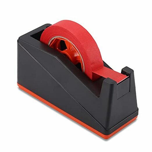 Desktop Tape Dispenser Holder with Large 3 inch Core for Masking Tape, Heat-image