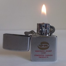 vintage BARLOW Windproof Lighter c.1960—VASCOLOY-RAMET Corp promo—good condition