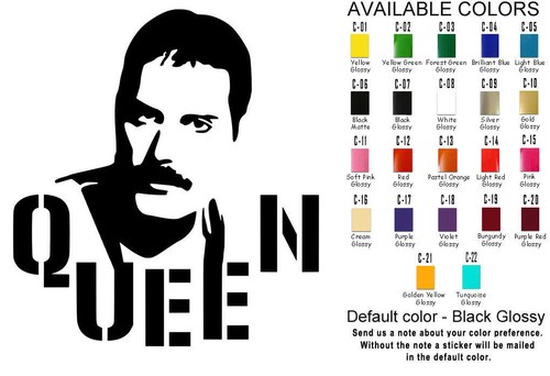 Freddie Mercury Vinyl Decal Sticker Car Window Laptop American Idol Legend Queen - Picture 7 of 10