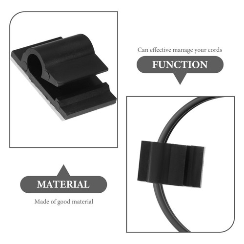 50 Pcs Clamp Line Card Cable Holder Self-adhesive Management Clips - Photo 8/12