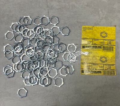 1/2'' Conduit Locknuts ELECTROLINE 80 PACK