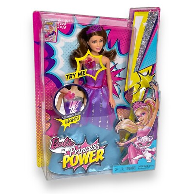 Barbie Princess Power Corinne Doll Sounds and Lights Brunette - Main Image