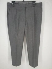 Talbots 12P | Wool Stretch Gray Straight Leg Pleated Pans Classic Chic Basics