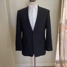 Brooks Brothers  346  Stretch Wool Jacket in Charcoal Pinstripe Size 38 R