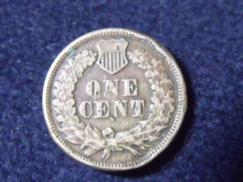 1862 Indian Head Penny. Full Liberty, VF. rim problems Free Shipping. - Picture 2 of 2