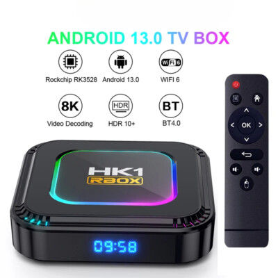 Smart TV Box Android 13 8K HDR10 WIFI6 Android TV 2024 Media Player Set Top Box