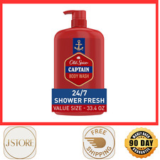 Old Spice Refreshing Body Wash for Men, 3X Defense, 24/7 Shower Fresh with Lo...