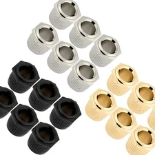 (6) GOTOH 10mm to Vintage 1/4" Post Conversion Adapter Bushings for Guitar Tuner