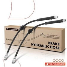 A-Premium 2x Front Brake Hydraulic Hose for Mercedes-Benz E320 03-05 E350 E500